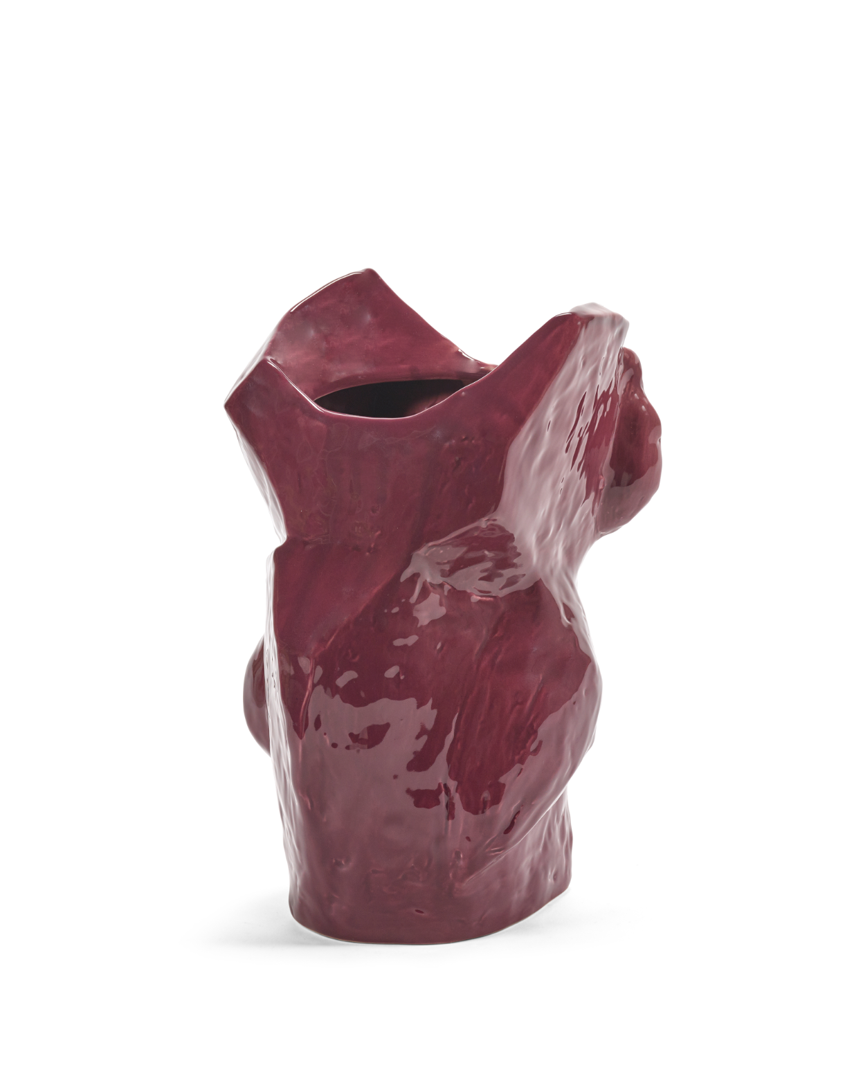 Owl Vase L Aubergine  After Midnight