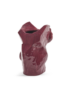 Owl Vase L Aubergine  After Midnight