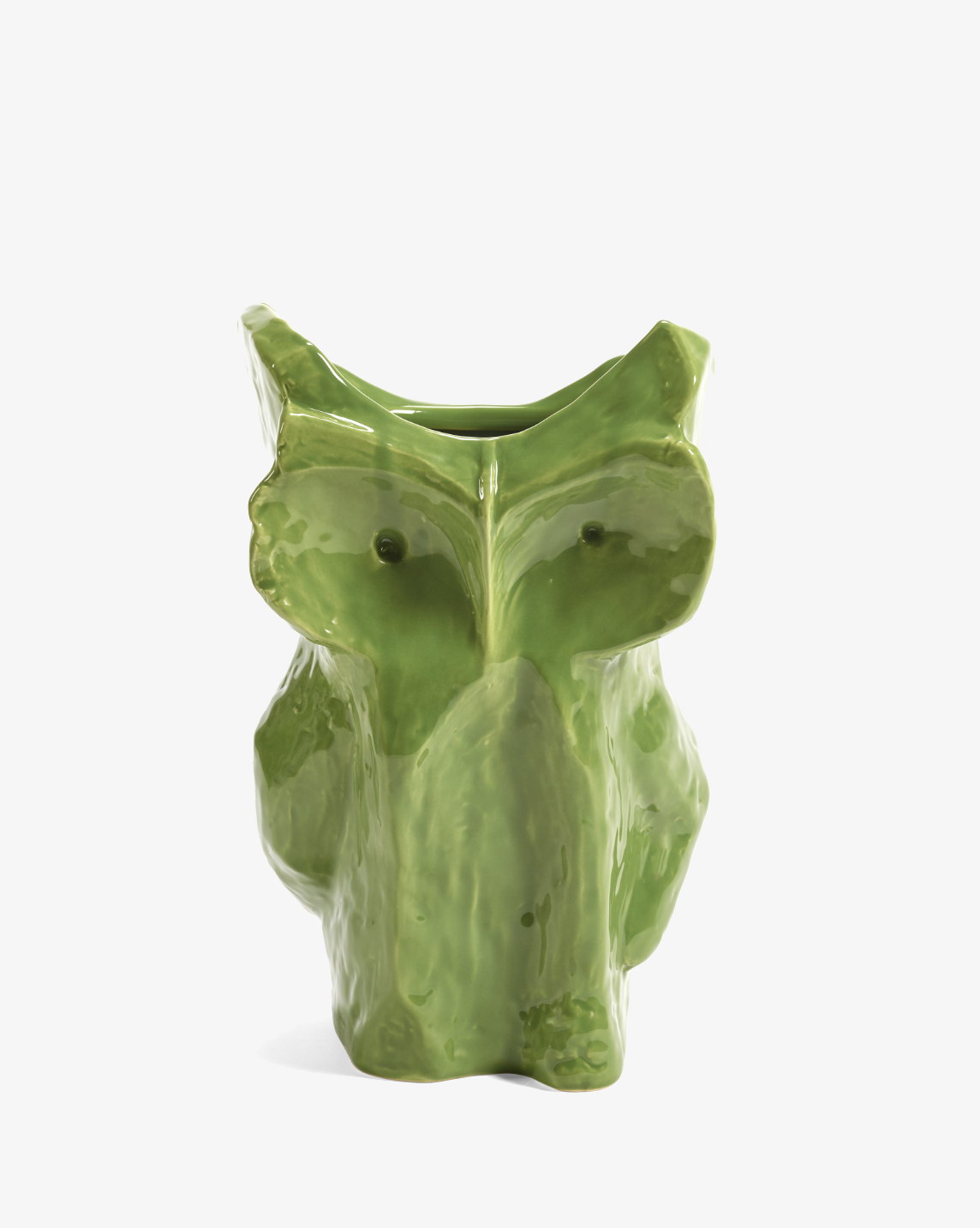 Owl Vase L Green After Midnight