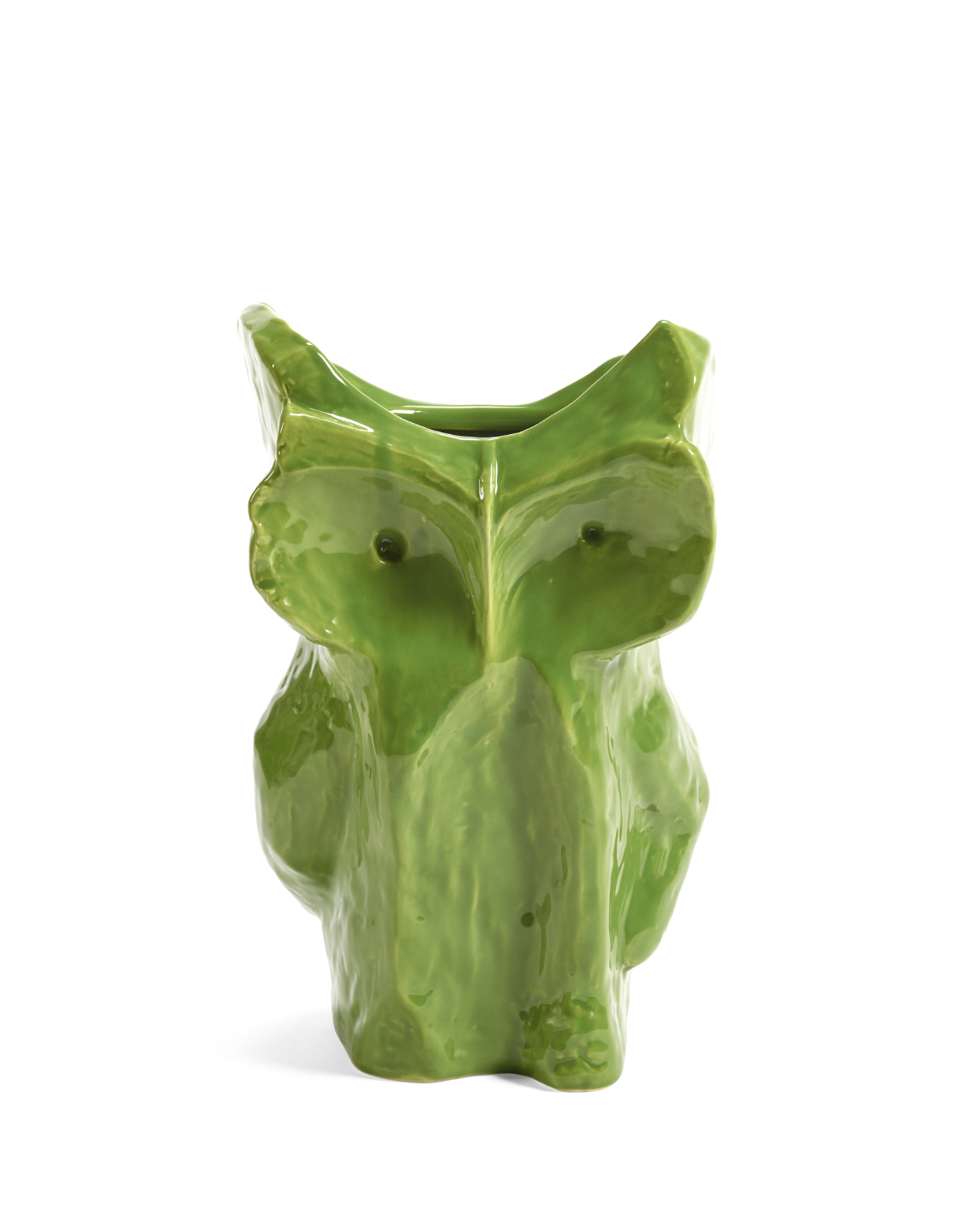 Owl Vase L Green After Midnight