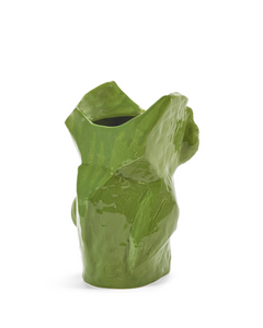 Owl Vase L Green After Midnight