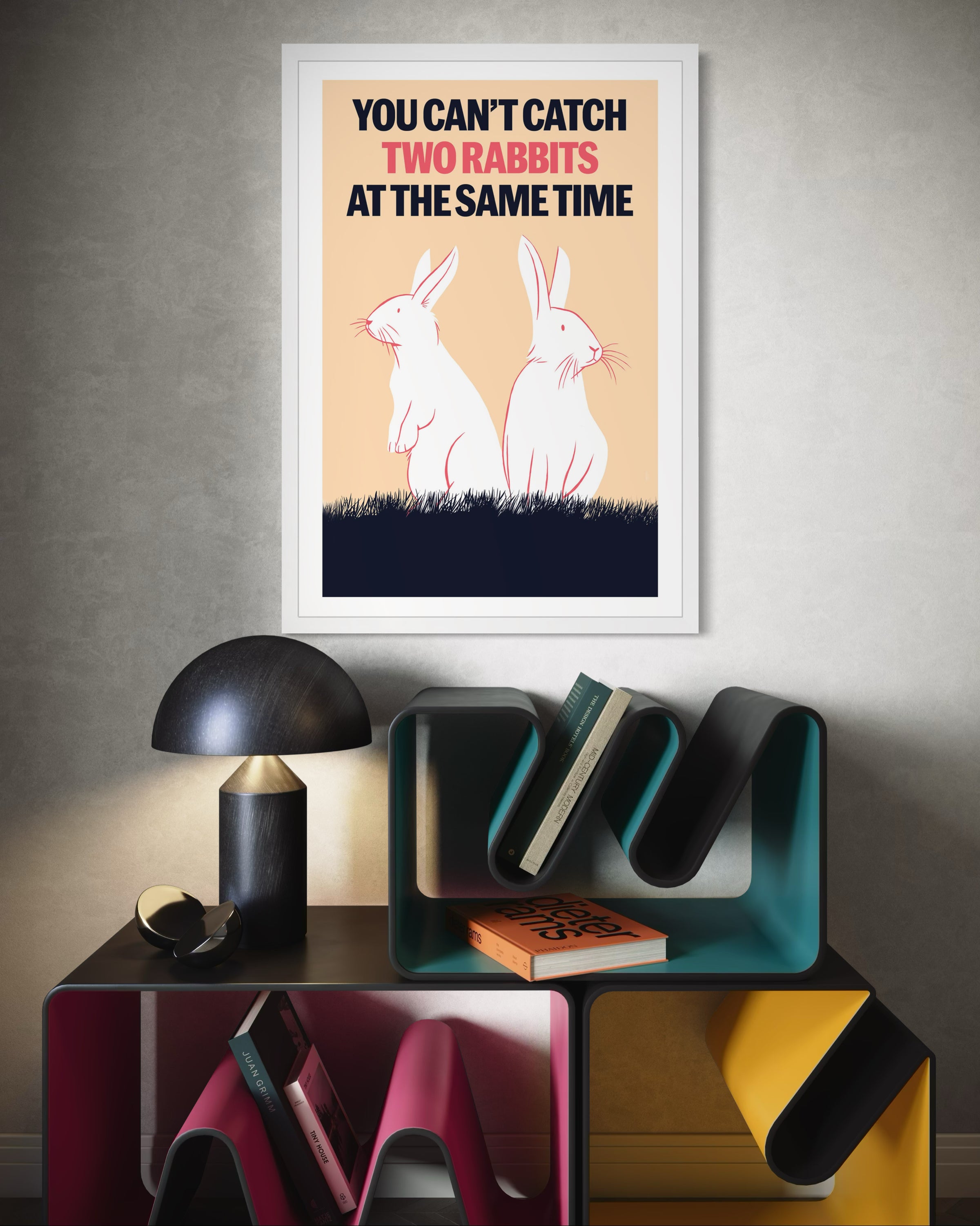 You can't catch two rabbits  at the same time